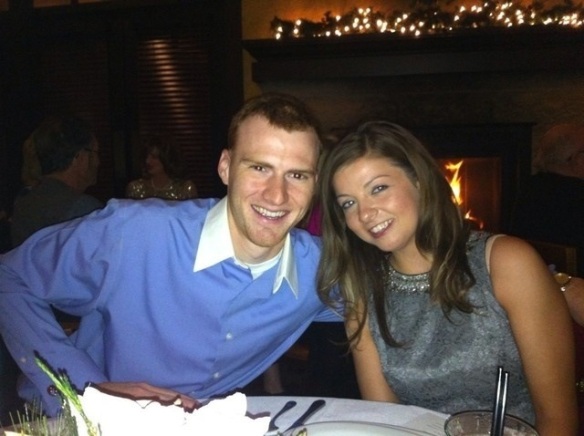 The Mr. and I at our rehearsal dinner
